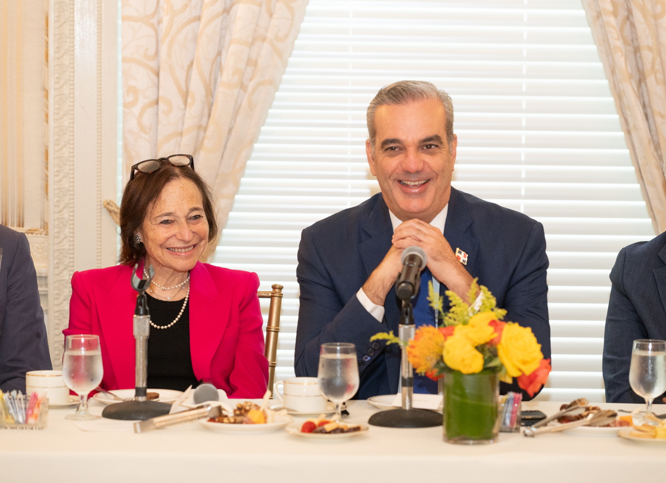 AS/COA President and CEO Susan Segal and Dominican President Luis Abinader. (Alexis Silver/Roey Yohai Photography)