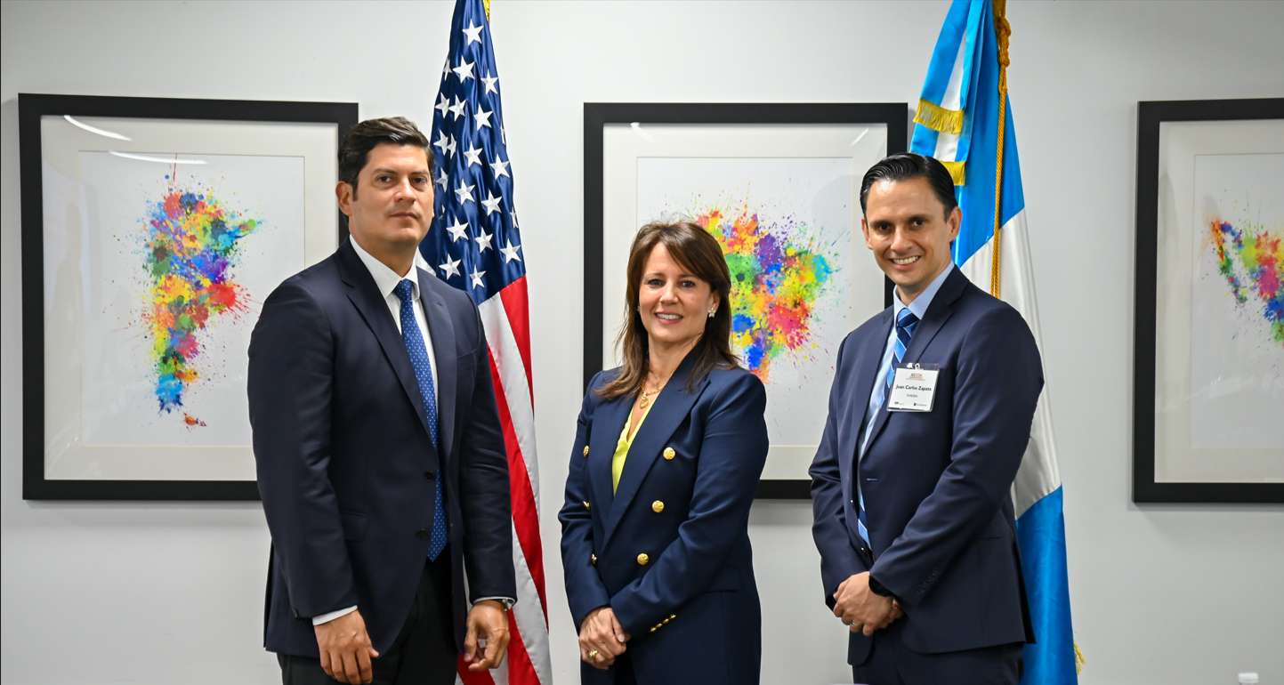 Image with Maria Lourdes, Minister Rosales, and Juan Carlos Zapata