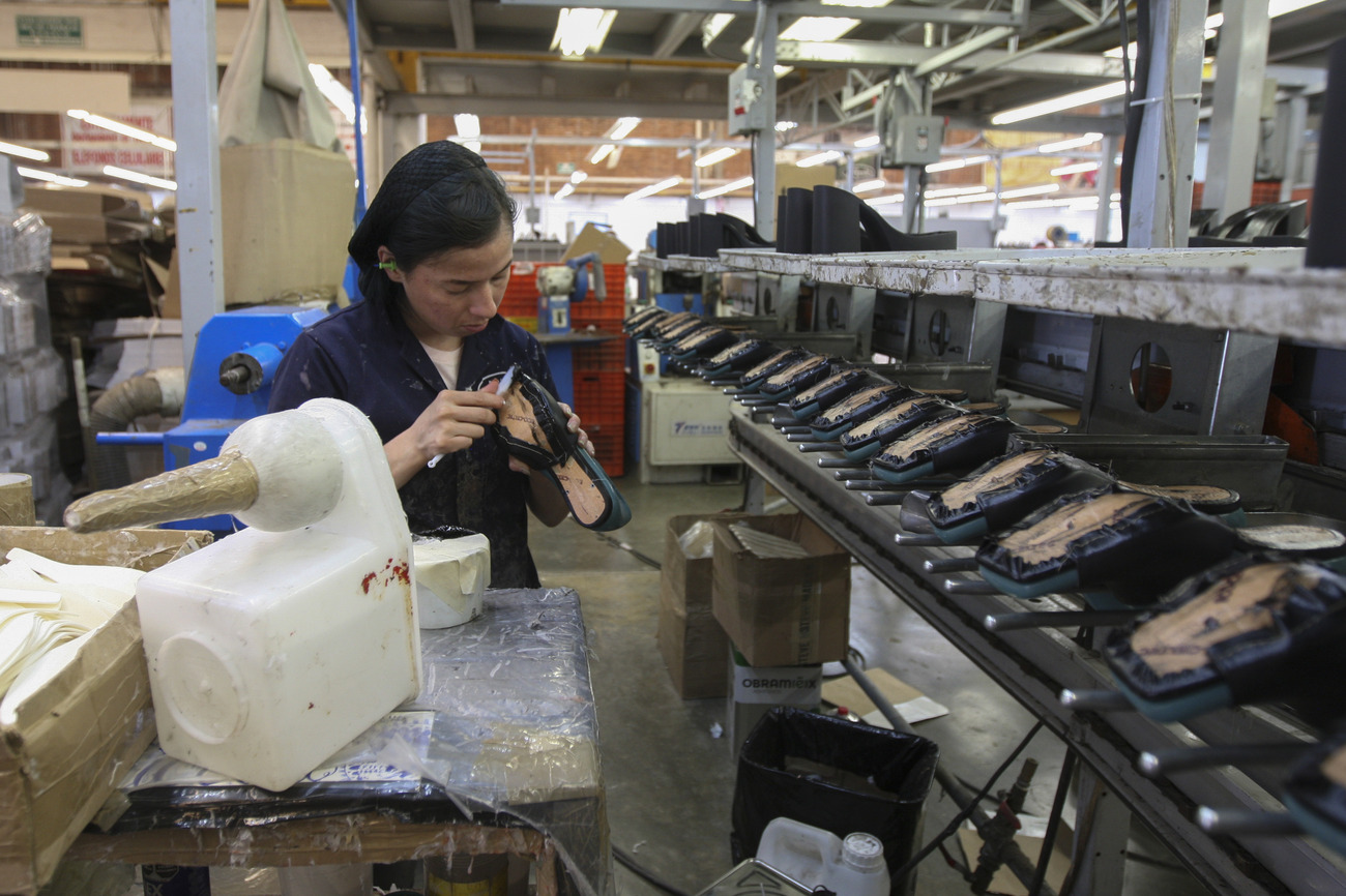 A factory worker in Mexico. (AP)