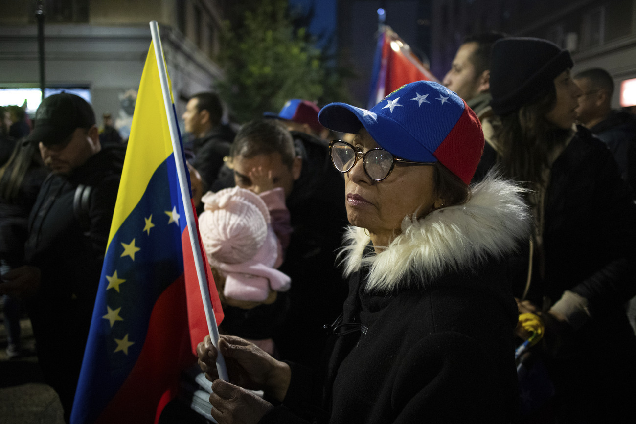 A demonstrator in Santiago, Chile. (AP)