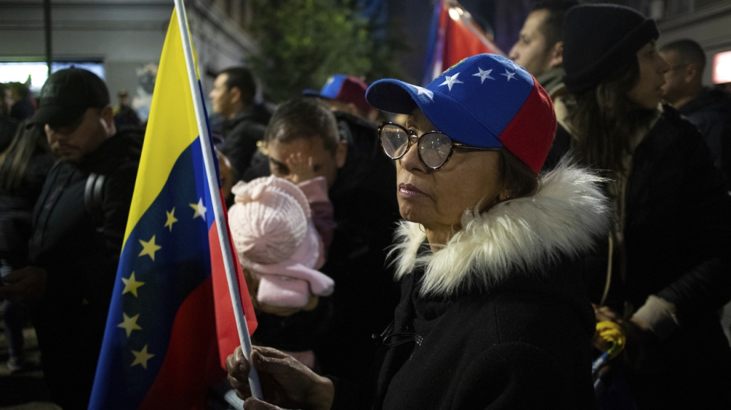 A demonstrator in Santiago, Chile. (AP)