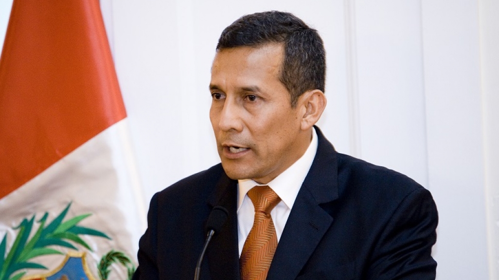 El Presidente de Perú Ollanta Humala