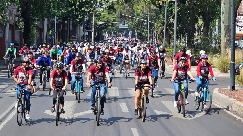 Cyclists in Mexico. (Secretary of Mobility of Mexico City)