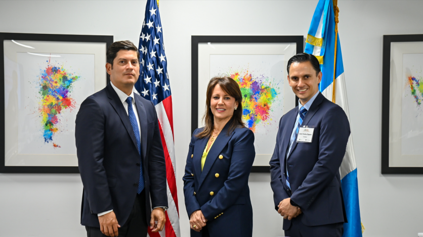 Image with Maria Lourdes, Minister Rosales, and Juan Carlos Zapata