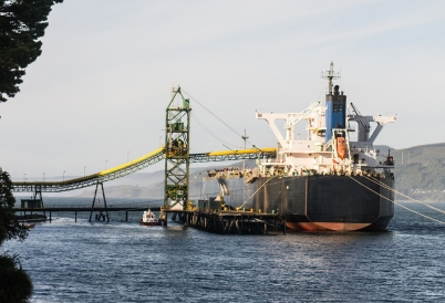 A shipping vessel in Chile (AdobeStock)
