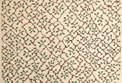 Sara Flores, Diseño Kene con hojas, 2019. (detail)