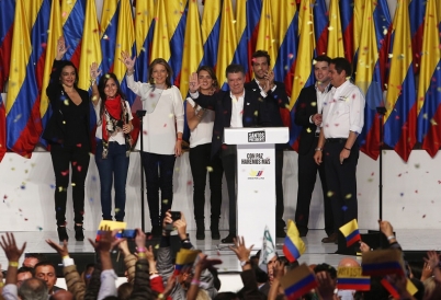 President Juan Manuel Santos Wins Runoff Election
