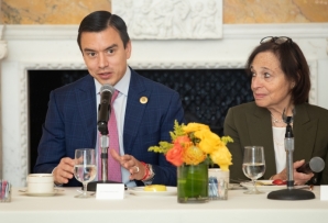 President Daniel Noboa (L) and AS/COA President and CEO Susan Segal. (Hayley Pfitzer/Roey Yohai Photography)