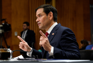 Marco Rubio in his Senate hearing. (AP)