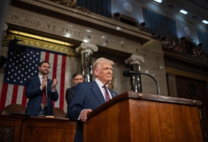 President Trump speaking to Congress. (White House)