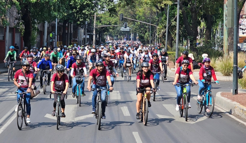 Cyclists in Mexico. (Secretary of Mobility of Mexico City)